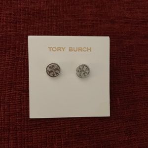 Tory Burch logo earrings